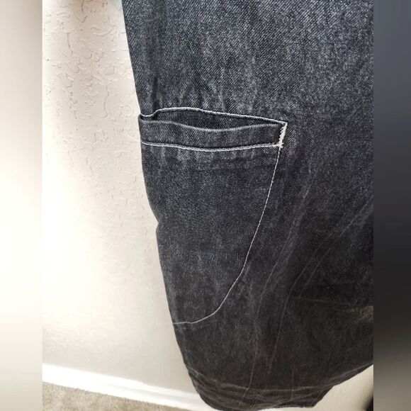 Vintage Marithe Francois Girbaud Black Wash Straight Leg Denim Jeans Size 54 - Picture 5 of 9